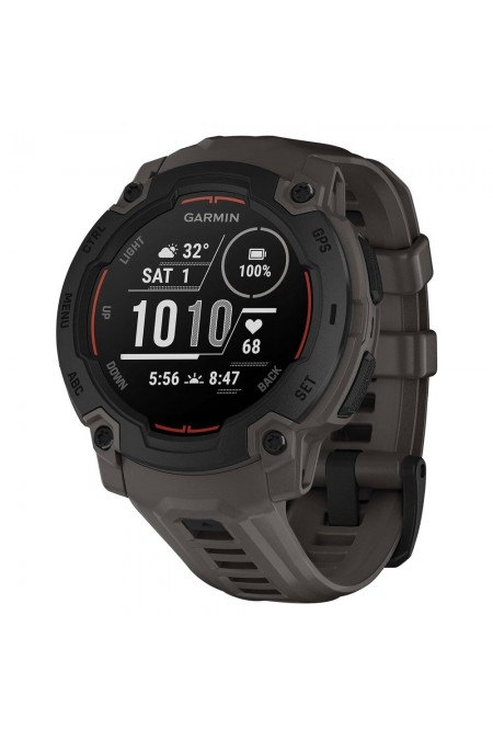 Умные часы Garmin Instinct E 45 мм (010-02933-00) (черный-темно-коричневый) 