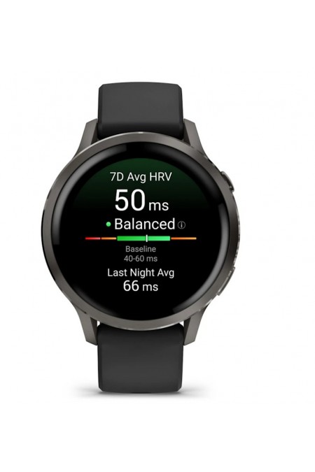 Умные часы Garmin Venu 4 41 мм Slate with Black Silicone Band (010-03013-02) (черный/черный) 3
