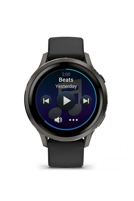 Умные часы Garmin Venu 4 41 мм Slate with Black Silicone Band (010-03013-02) (черный/черный) 6