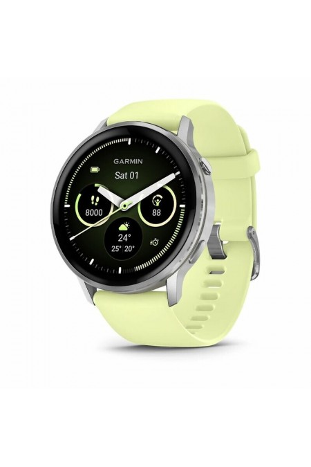 Умные часы Garmin Venu 4 45 мм (010-03014-02) (серебристый/цитрон) 