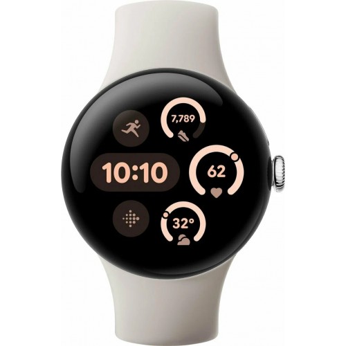 Умные часы Google Pixel Watch 3 41 мм Wi-Fi (полированное серебро/фарфор) 3