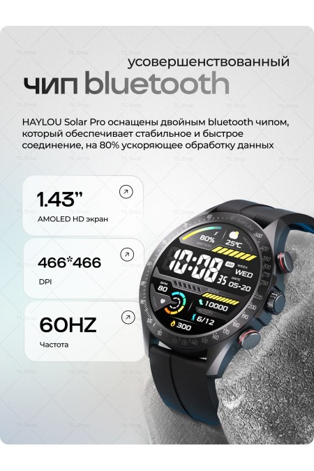 Умные часы Haylou Solar Pro LS18 (черный) 8