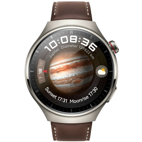 Умные часы HUAWEI 4 PRO (55020APB) (титан/коричневый) 2