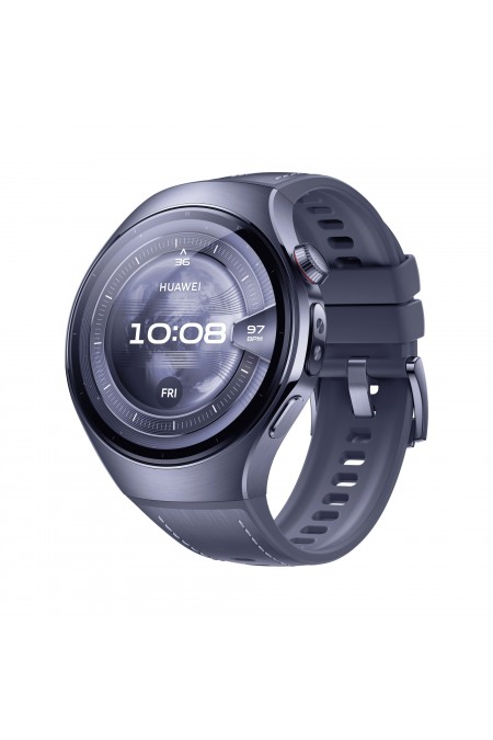 Умные часы HUAWEI Watch 5 46 мм (2025) LTE (55020EVL) (серый/фиолетовый) 