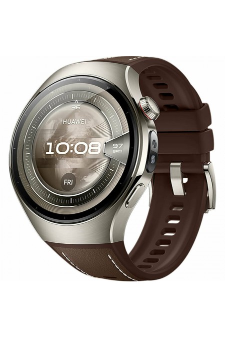 Умные часы HUAWEI Watch 5 46 мм (2025) LTE (55020EVM) (коричневый) 