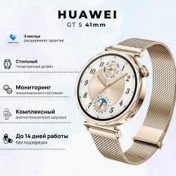 Умные часы HUAWEI Watch GT 5 41 мм (55020DGX) (золотой)