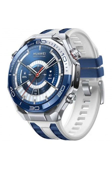 Умные часы HUAWEI Watch Ultimate 2 (55020GBJ) (титановый синий/белый) 