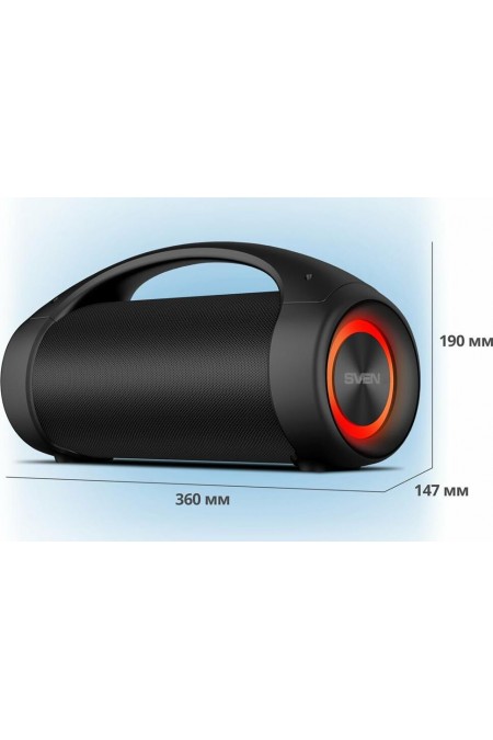 Портативная акустика SVEN PS-370 (SV-020408) (черный) 3