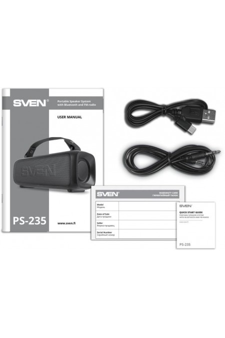 Портативная акустика Sven PS-235 (SV-022075) (черный) 10