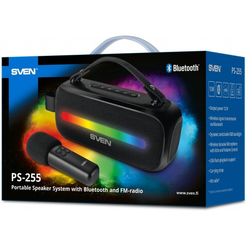 Портативная акустика Sven PS-235 (SV-022075) (черный) 11