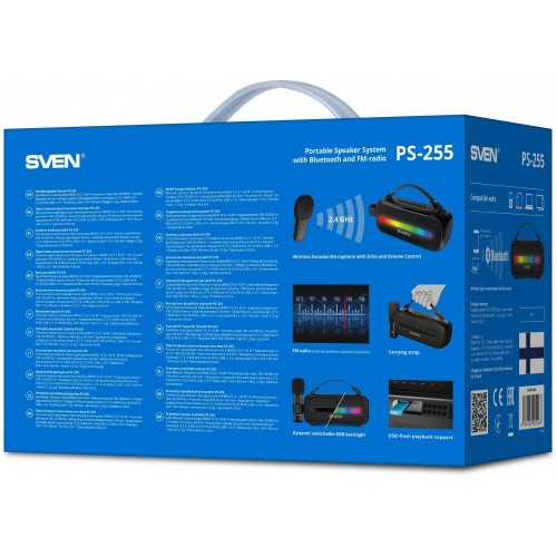 Портативная акустика Sven PS-235 (SV-022075) (черный) 12