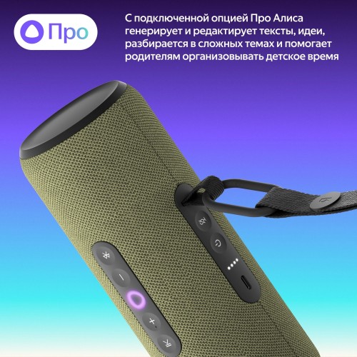 Портативная акустика Яндекс Станция Стрит с Алисой (зеленый) 4