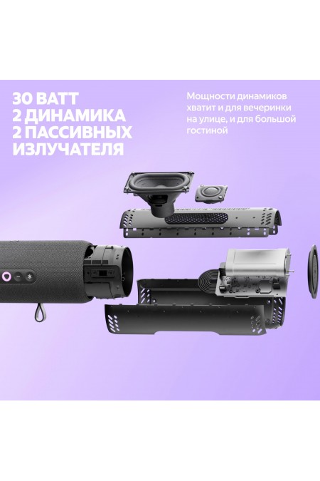 Портативная акустика Яндекс Станция Стрит с Алисой (серый) 9