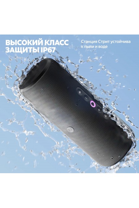 Портативная акустика Яндекс Станция Стрит с Алисой (фиолетовый) 14