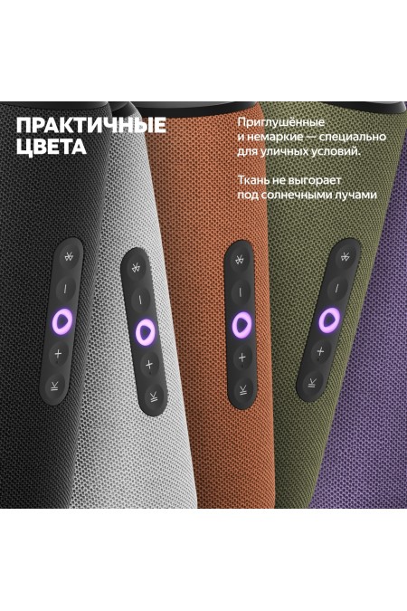 Портативная акустика Яндекс Станция Стрит с Алисой (фиолетовый) 15