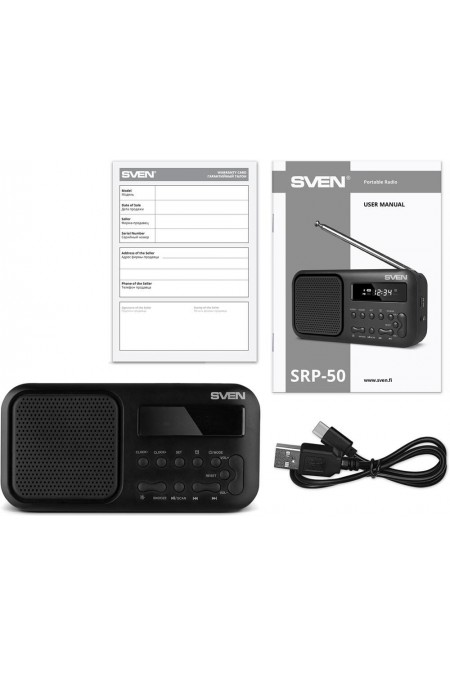 Радиоприемник SVEN SRP-50 (черный) 3