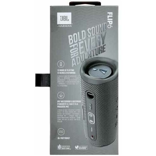 Портативная акустика JBL Flip 6 (серый) 7