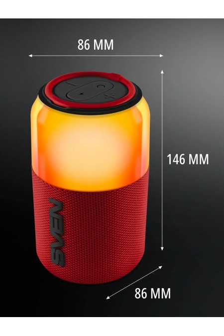Портативная акустика SVEN PS-130 (SV-022983) (красный) 8