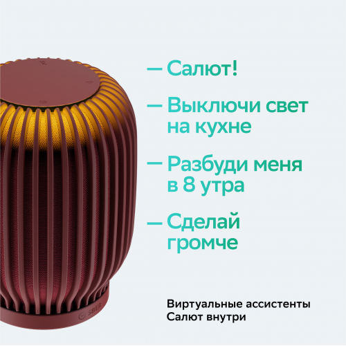 Умная колонка SBER SberBoom SBDV-00090T Салют (красный) 6