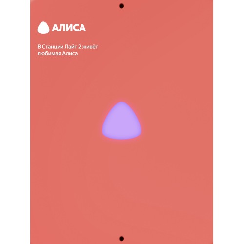 Умная колонка Яндекс Станция Лайт 2 (без часов) с Алисой (коралловый) 1