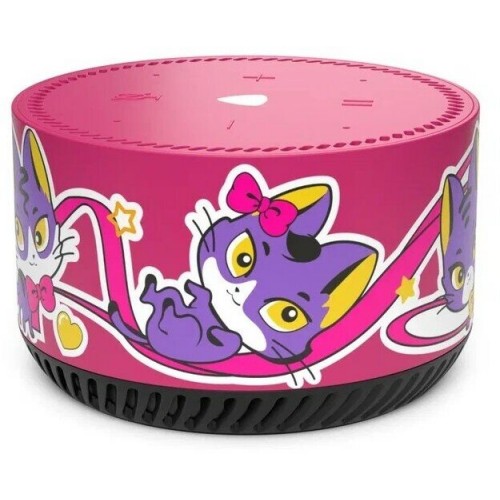 Умная колонка Яндекс Станция Лайт Rainbo Catty (розовый/рисунок) 