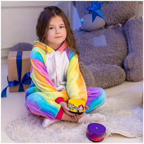 Умная колонка Яндекс Станция Лайт Rainbo Catty (розовый/рисунок) 9