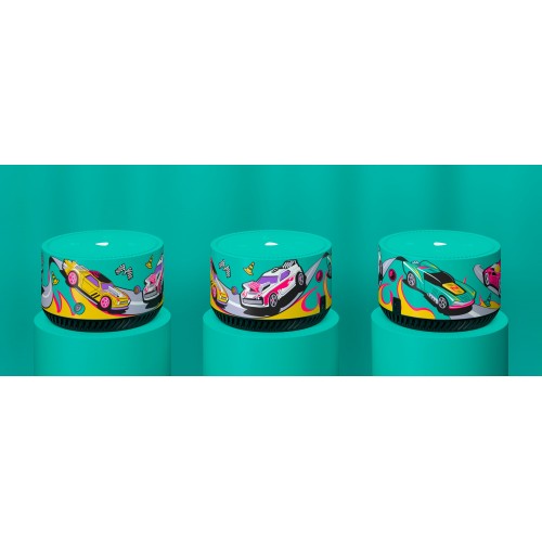 Умная колонка Яндекс Станция Лайт Rainbo Rainbo Racer (бирюзовый/рисунок) 2