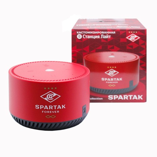 Умная колонка Яндекс Станция Лайт Rainbo Spartak (красный) 9