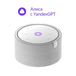 Умная колонка Яндекс Станция Мини (без часов) - с Алисой на YandexGPT (серый опал)