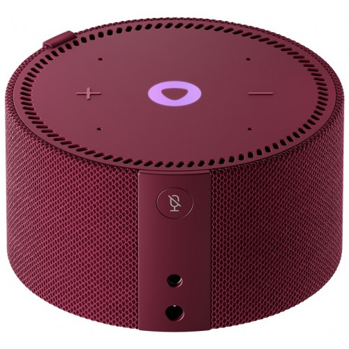 Умная колонка Яндекс Станция Мини (с часами) - с Алисой (красный гранат) 4