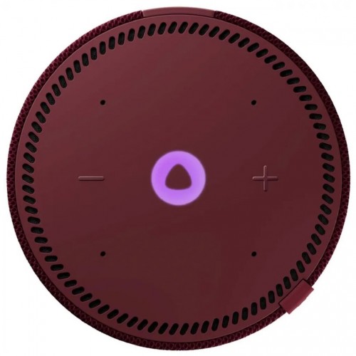 Умная колонка Яндекс Станция Мини (с часами) - с Алисой (красный гранат) 5