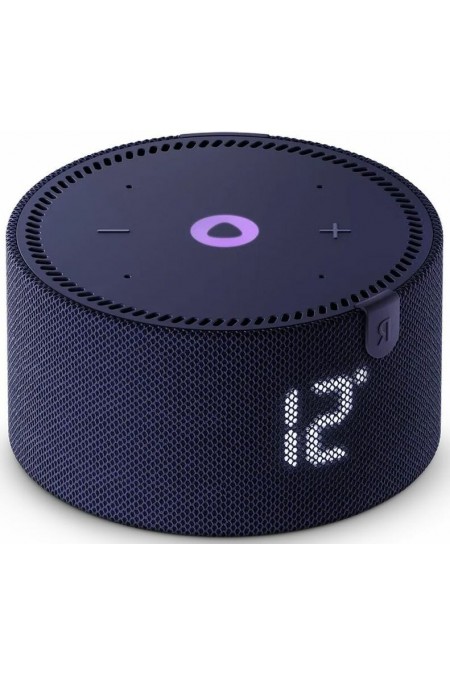 Умная колонка Яндекс Станция Мини (с часами) - с Алисой на YandexGPT (синий сапфир) 