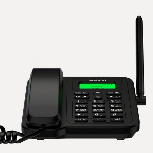 Проводной телефон MAXVI RT-01 (черный) 8