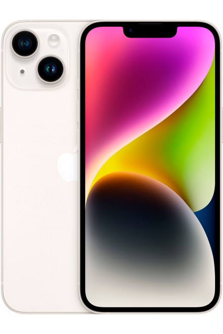 Смартфон Apple iPhone 14 128GB Starlight (сияющая звезда) 