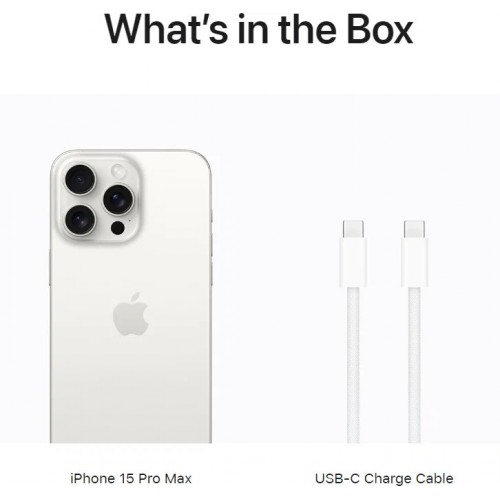 Смартфон Apple iPhone 15 Pro Max 512GB White Titanium (белый титан) 8