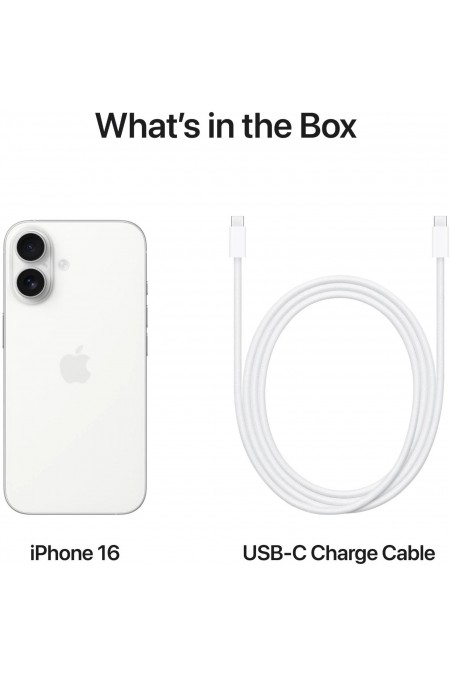 Смартфон Apple iPhone 16 128GB White (белый) 8