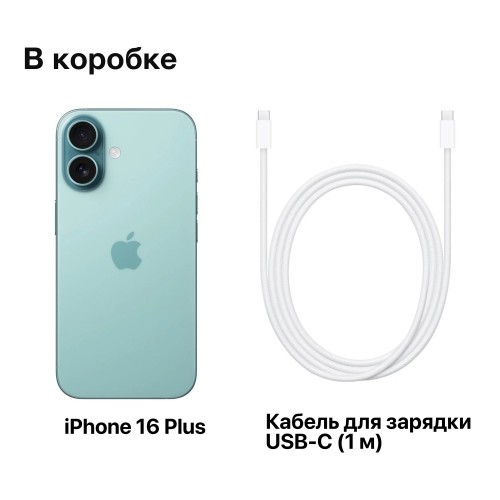 Смартфон Apple iPhone 16 Plus 256GB Teal (бирюзовый) 8