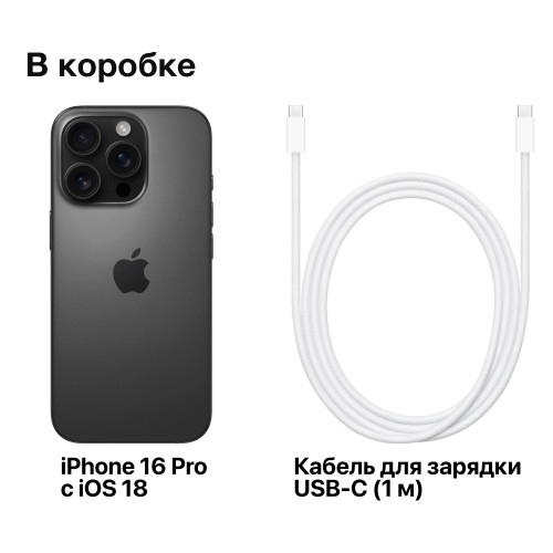Смартфон Apple iPhone 16 Pro 1TB Black Titanium (черный титан) 8