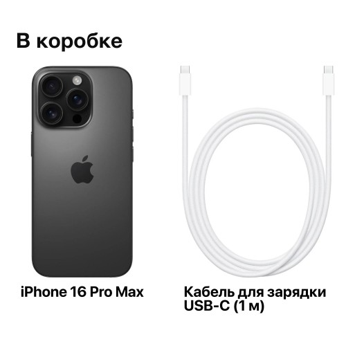 Смартфон Apple iPhone 16 Pro Max 1TB Dual nano SIM Black Titanium (черный титан) 8
