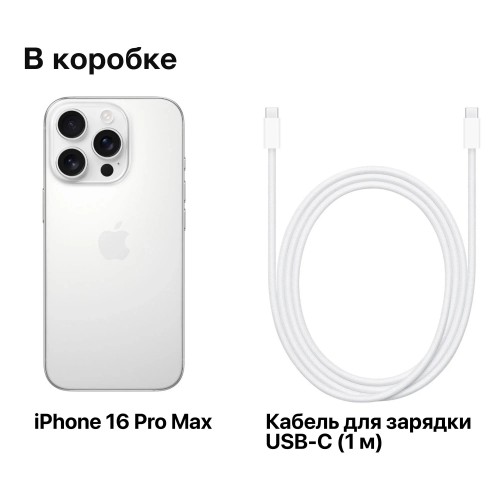 Смартфон Apple iPhone 16 Pro Max 1TB White Titanium (белый титан) 8