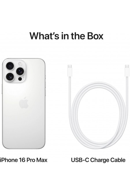 Смартфон Apple iPhone 16 Pro Max 256GB White Titanium (белый титан) 8