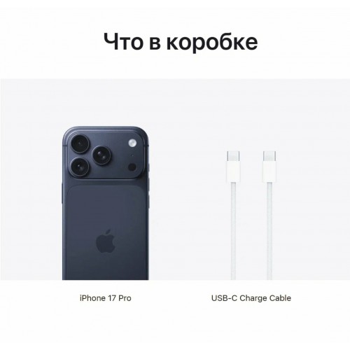 Смартфон Apple iPhone 17 Pro 1TB Dual nano SIM Deep Blue (темно-синий) 3
