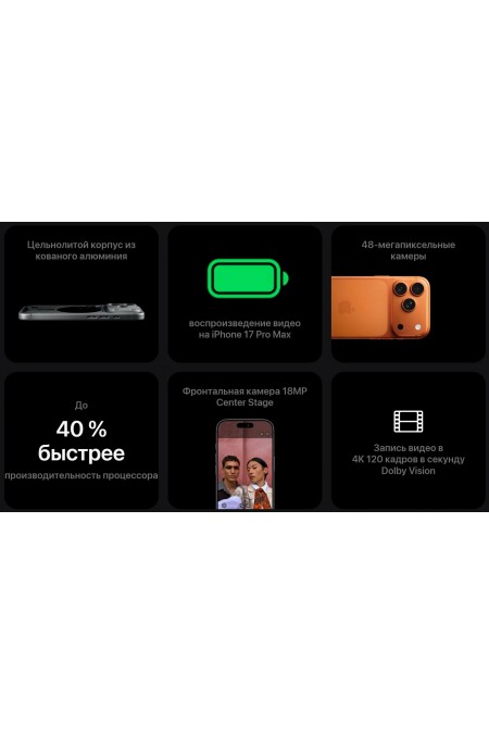 Смартфон Apple iPhone 17 Pro Max 1TB eSIM Silver (серебристый) 5