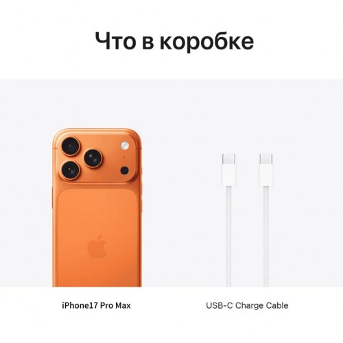 Смартфон Apple iPhone 17 Pro Max 512GB Dual nano SIM Cosmic Orange (космический оранжевый) 5