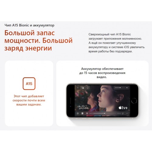 Смартфон Apple iPhone SE 2022 256GB Midnight (темная ночь) 8