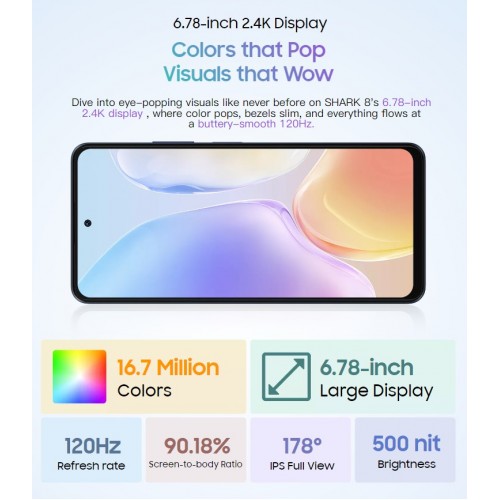 Смартфон Blackview Shark 8 8/128GB Scorching Gold (золотой) 8