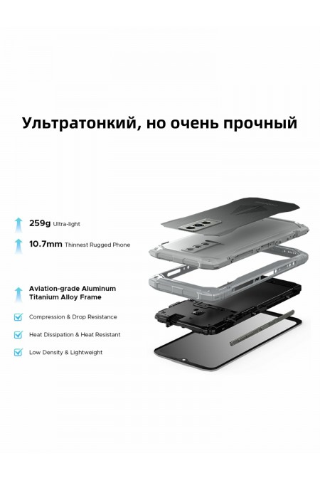 Смартфон DOOGEE Blade 10 Pro Energy 6/256GB Silver (серебристый) 7