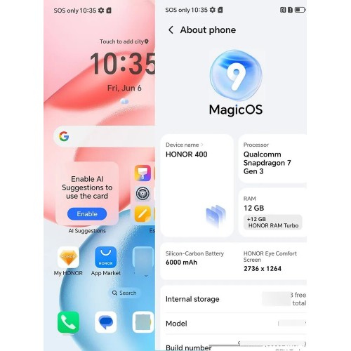 Смартфон HONOR 400 12/512GB Midnight Black (полночный черный) 8