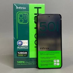 Смартфон Infinix Hot 50i 6/128GB Sleek Black (черный)