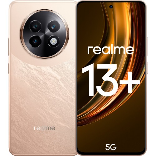 Смартфон realme 13+ 5G 8/256GB Monet Gold (золотой) 